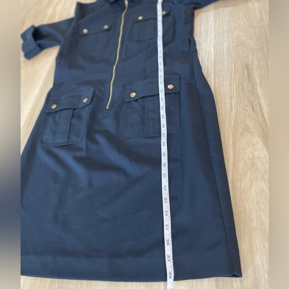 Sharagano Navy Midi Dress - Picture 9 of 10